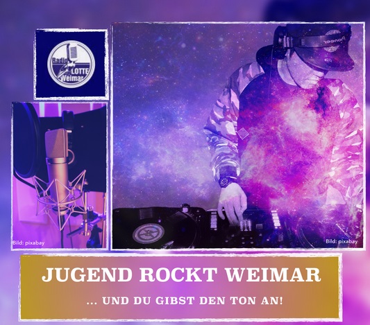 Flyer "Jugend rockt Weimar", Quelle: Radio LOTTE Flyer "Jugend rockt Weimar", Quelle: Radio LOTTE