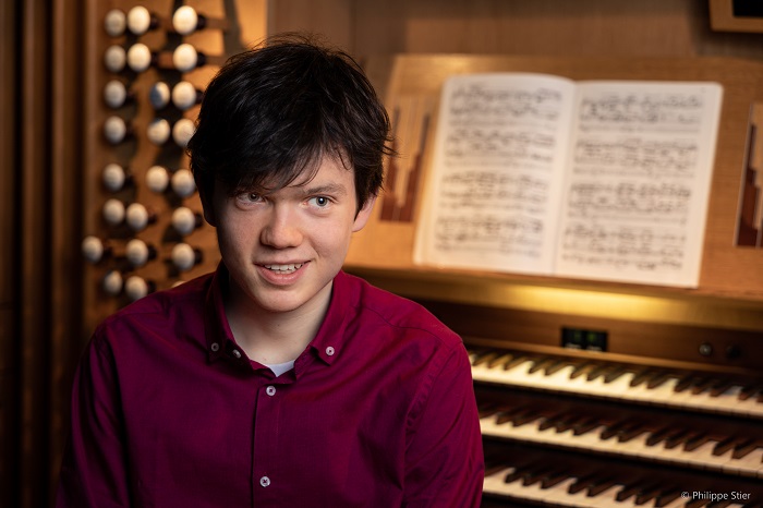 Julian Emanuel Becker, Träger der 1. Preises der „bach impro competition“ , 2024 zugleich Preisträger des Günter Blobel Award „Addicted to Bach“ (Fotocredit: Philippe Stier)