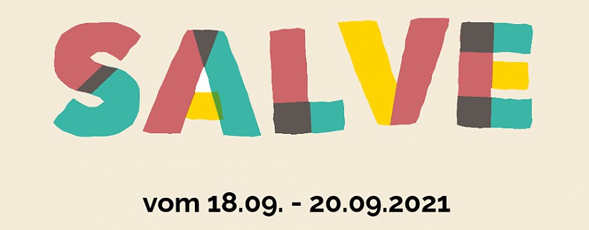 Banner: Salve - 1. Straßenkunstfestival Weimar