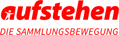 Logo "Aufstehen - Die Sammllungsbewegung" Logo "Aufstehen - Die Sammllungsbewegung"