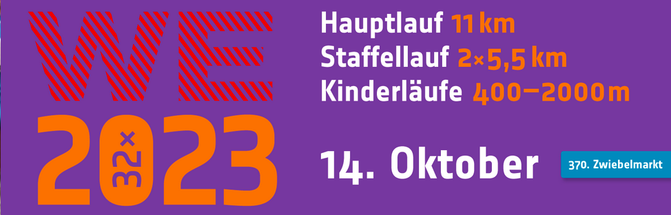 Flyer: Weimarer Stadtlauf – 14. Oktober 2023 370. Weimarer Zwiebelmarkt