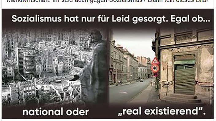 Facebook-Post der CDU Sachsen. Bildrechte CDU Sachsen