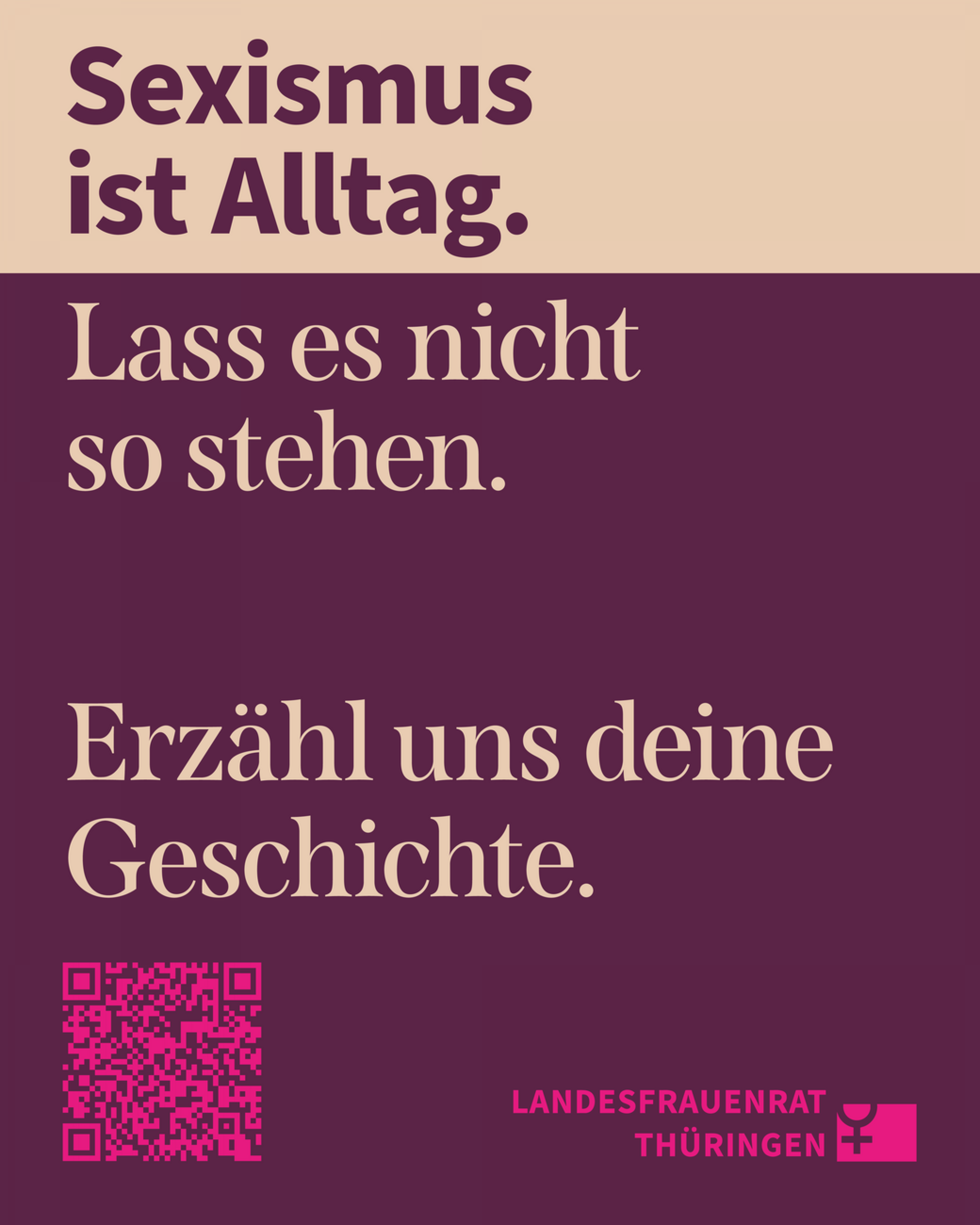 Umfrage Sexismus ist Alltag-Erzähl uns deine Geschichte, Bild: LFR Thüringen, Lena Haubner Umfrage Sexismus ist Alltag-Erzähl uns deine Geschichte, Bild: LFR Thüringen, Lena Haubner
