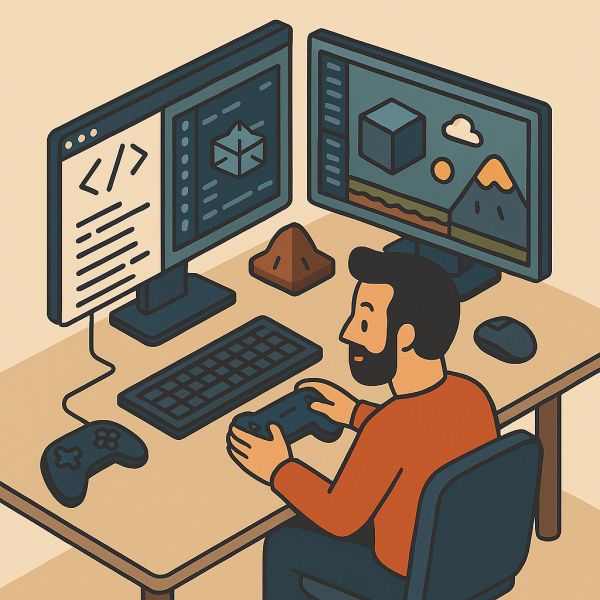 Games-Entwicklung Symbolbild, Quelle: Copilot