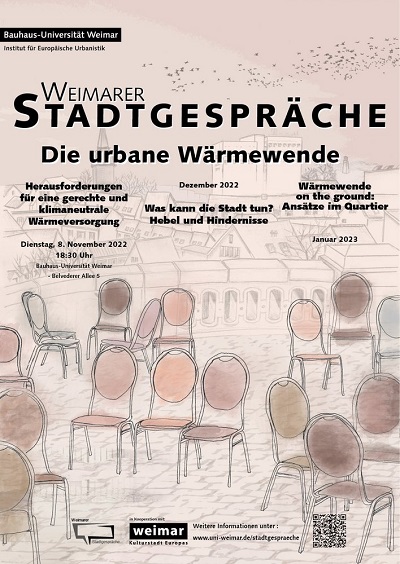Weimarer Stadtgespräche.Die urbane Wärmewende. (Quelle: Bauhaus-Universität Weimar)