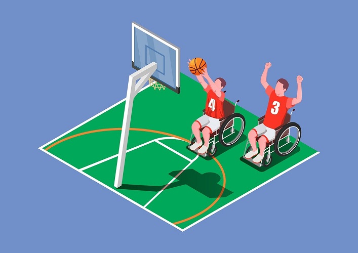 Basketballer im Rollstuhl (Symbolbild; Pixabay.com)